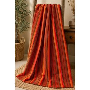 Butterfly Maasai Shuka Blanket Wrap Kenya African Striped Throw 60 x 80 Boho